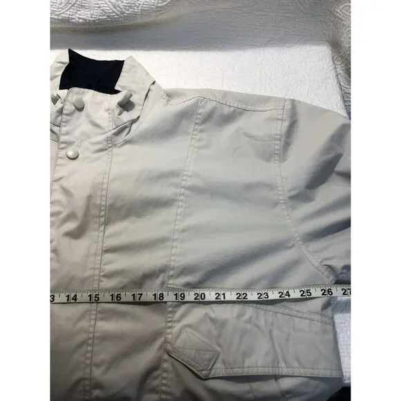 Vintage KnightsBridge  Bomber Jacket Lightweight Beige Mens L/G Casual - Picture 15 of 16